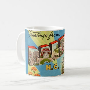 Mug Carte postale vintage de Raleigh Caroline du Nord