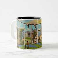 Mug Carte Postale Vintage du Tennessee