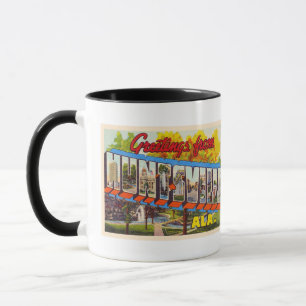 Mug Carte postale Vintage Grande lettre de Huntsville 