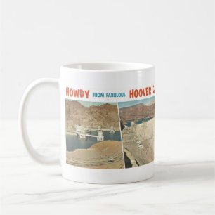 Mug Carte postale vintage : Howdy de Hoover Dam, AZ