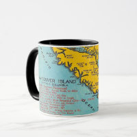 Mug Carte Postale Vintage Île de Vancouver