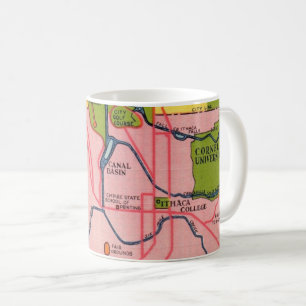 Mug Carte Postale Vintage Ithica New York