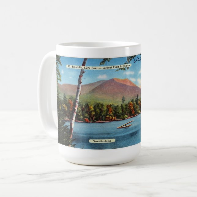 Mug Carte postale vintage Katahdin (Devant gauche)