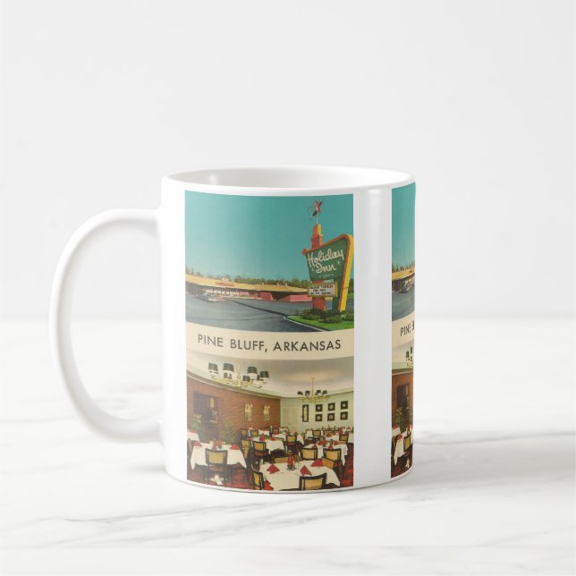 Mug Carte postale vintage, Pine Bluff, Arkansas (Gauche)