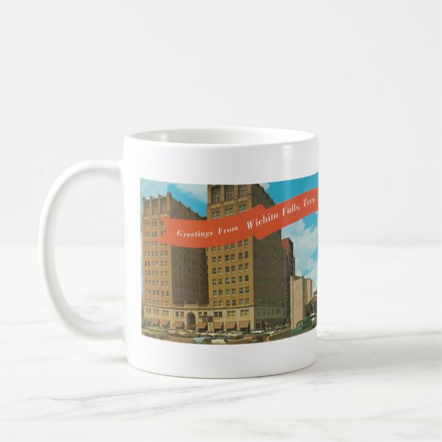 Mug Carte postale Wichita Falls, Texas 1961 (Gauche)