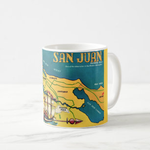 Mug Carte Rétro San Juan