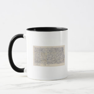 Mug Carte routière cycliste du Wisconsin 7
