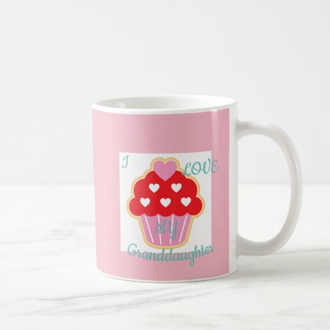 Mug Carte Saint-Valentin Grandgirl Cupcake (Droite)