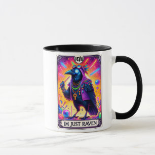Mug Carte Tarot amusante /Je suis juste Corbeau
