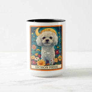 Mug Carte Tarot Chien Frise Cute Bichon