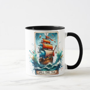 Mug Carte Tarot Drôle /Déverser Le Thé
