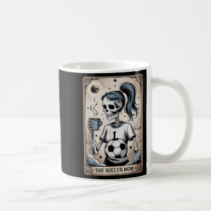 Mug Carte Tarot Maman Soccer, Soccer Halloween Vintage
