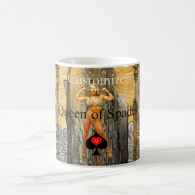 Mug Carte Tarot Reine des pique Thunder_Cove (Centre)