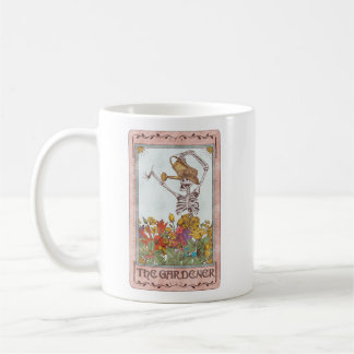 Mug Carte Tarot Squelette Les Fleurs Gardener Drôle
