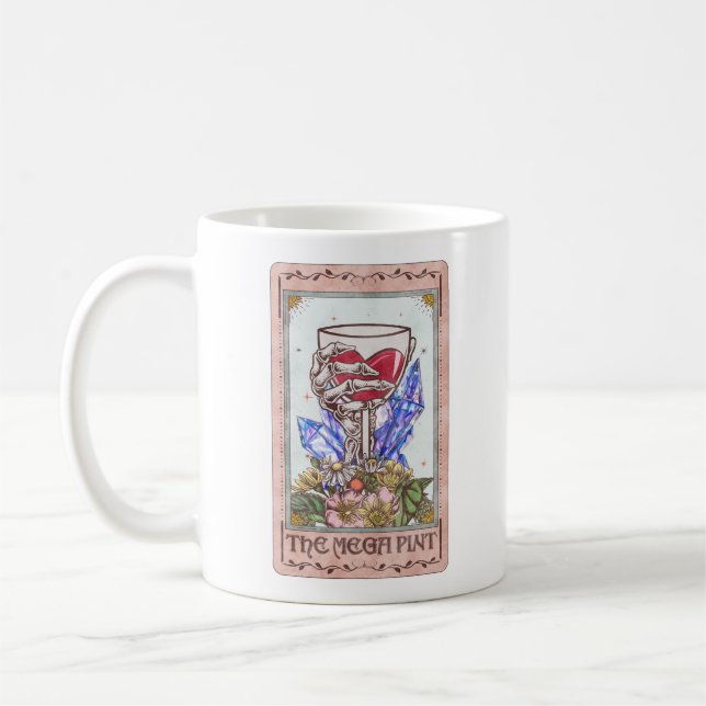 Mug Carte Tarot Squelette Mega Pint Funny (Gauche)