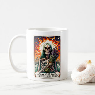 Mug Carte Tarot "Va Brûler Sage & Bridges Au Besoin"