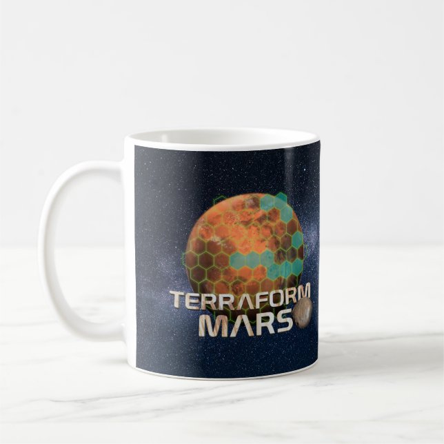 Mug Carte Terraformante de Mars Hex (Gauche)