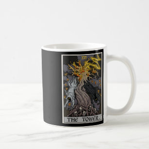 Mug Carte Tower Tarot Halloween Arbre De Vie Gothique