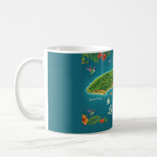 Mug Carte Tropicale La Désirade, Guadeloupe