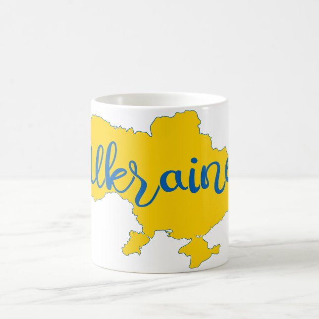 Mug carte ukrainienne et lettrage (Centre)