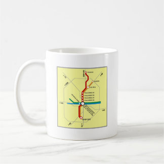 Mug Carte utile de souterrain d'Atlanta