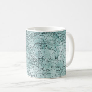 Mug Carte vintage de Bavière, Autriche Hongrie Voyage