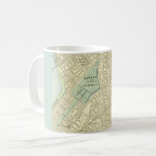 Mug Carte vintage de Boston