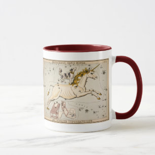 Mug Carte vintage de constellation d'étoile de licorn