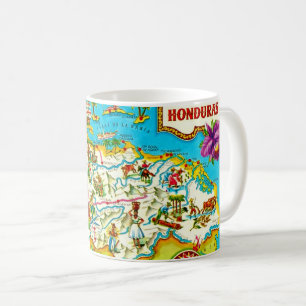 Mug Carte Vintage du Honduras