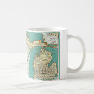 Mug Carte vintage du Michigan