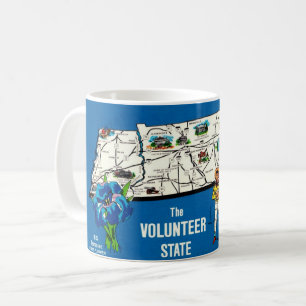 Mug Carte Vintage du Tennessee