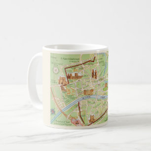 Mug Carte vintage illustrée de York Angleterre