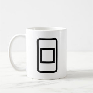 Mug Carte Zener   Carré creux