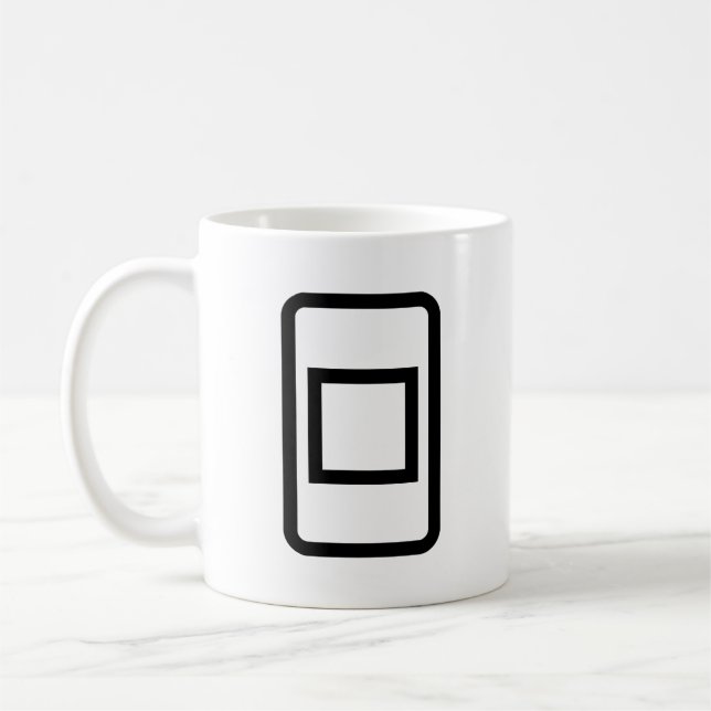 Mug Carte Zener | Carré creux (Gauche)