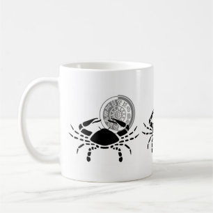 Mug Carte Zodiac du crabe du cancer à la grecque
