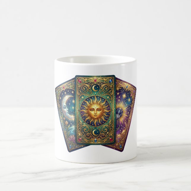 Mug Cartes de tarot avec de l'art céleste mystique (Centre)