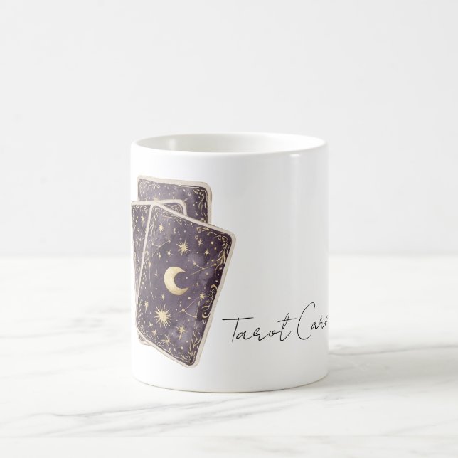 Mug Cartes de tarot Lune Étoiles Violettes (Centre)