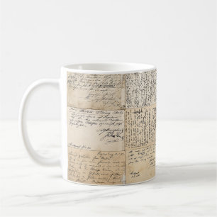 Mug Cartes postales anciennes Arrière - plan Vintage f