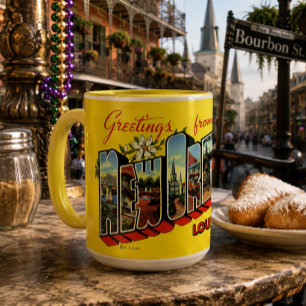 Mug Cartes postales de voyage de la Nouvelle-Orléans v