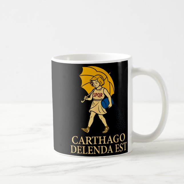 Mug Carthago Delenda Est Funny Roman History Attire (s (Droite)