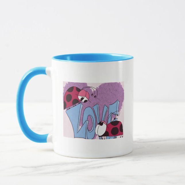 Mug Carton adorable Ladybug Love (Gauche)