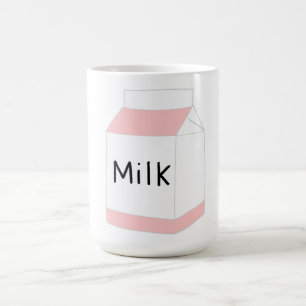 Mug Carton de Lait Rose et Blanc