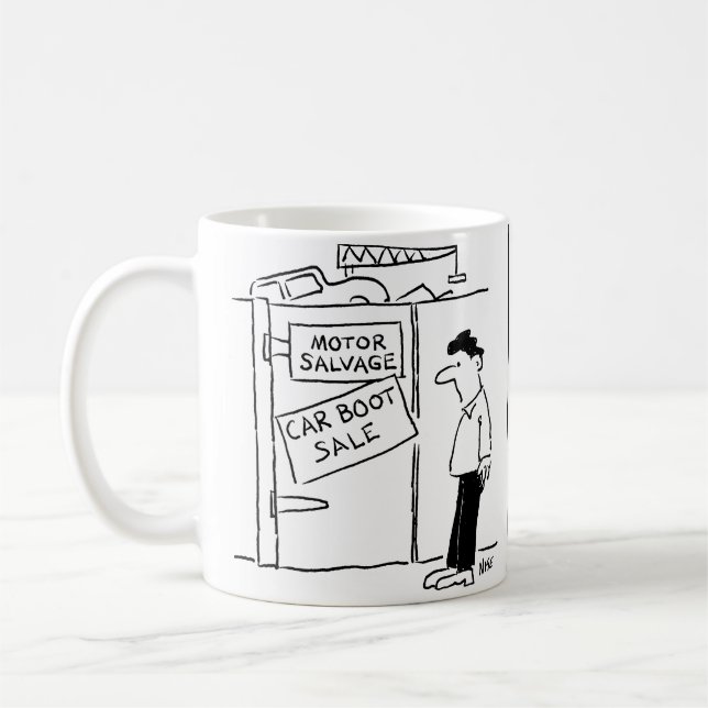 Mug Carton de vente de la voiture de la casse voiture  (Gauche)
