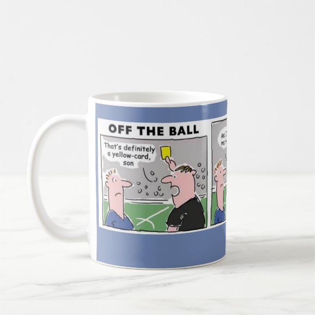 Mug Carton Jaune au Football (Gauche)