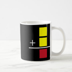 Mug Carton jaune rouge arbitre de football amateurs de