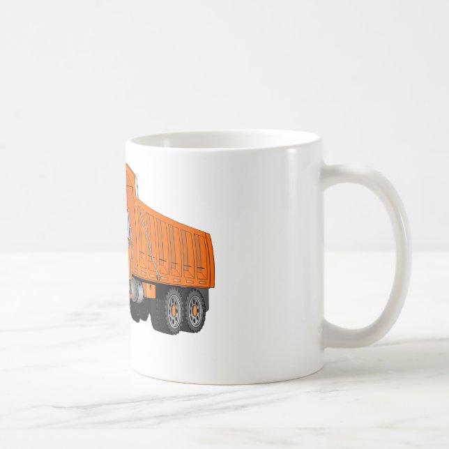 Mug Carton Orange Dump Truck (Droite)