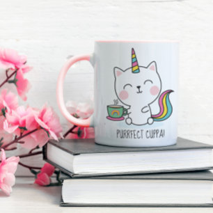 Mug Carton rose Cuppa Cute Kawaii Caticorn