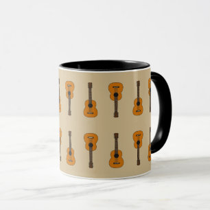 Mug Carton simple de guitare acoustique