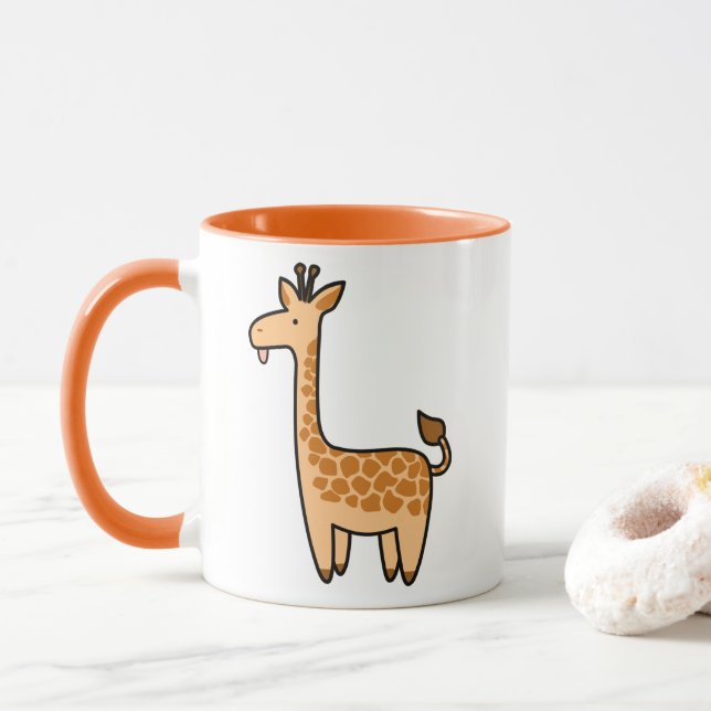Mug Cartoon Baby Giraffe (Avec donut)