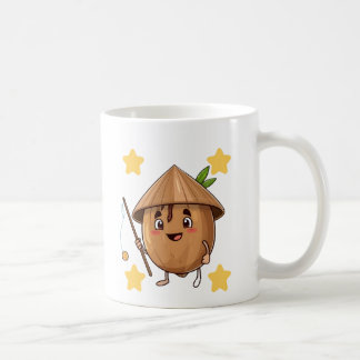 Mug Cartoon Chapeau Conique Noix de Coco Pêche Mig
